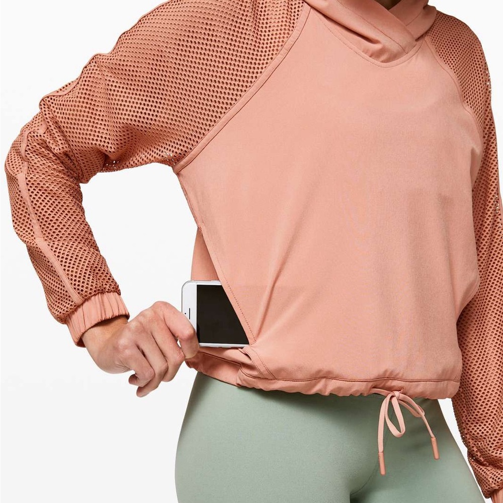 Lululemon Athletica Peach Mesh Sweatshirt